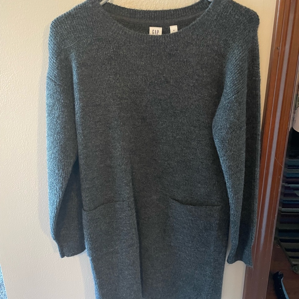 GAP Kid's Charcoal Crew Neck Sweater Tunic